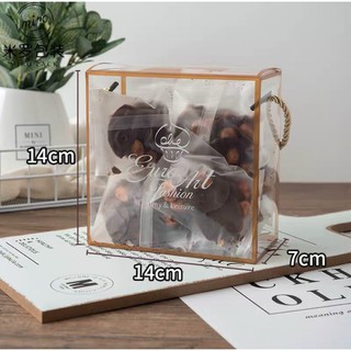 Túi xách mica 14x14x7cm các mẫu