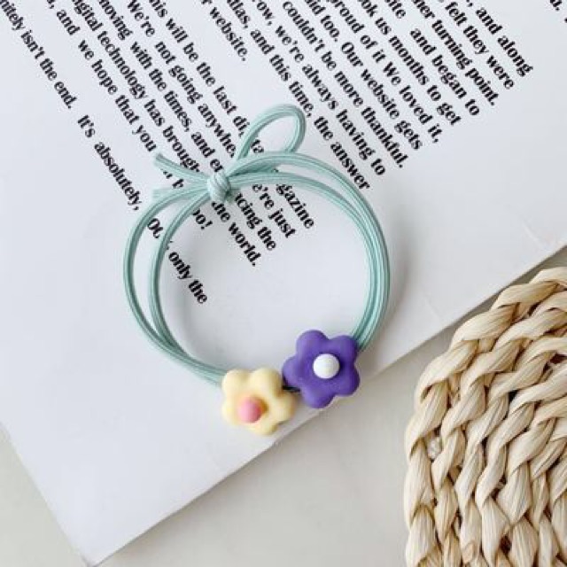 Buộc tóc nơ hoa nhí ulzzang