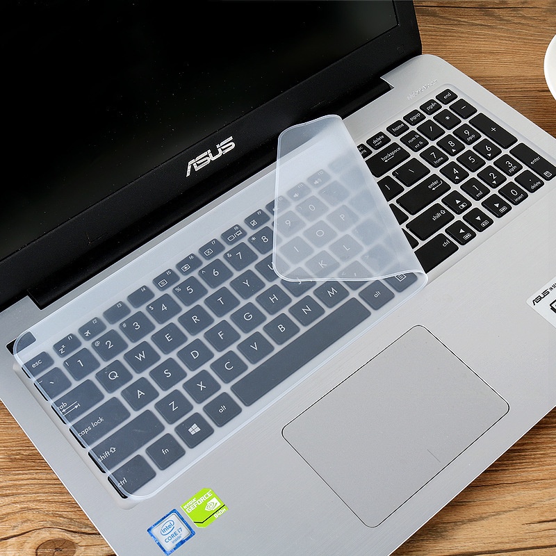Miếng Dán Bảo Vệ Bàn Phím Laptop 12 Inch / 14 Inch / 15 Inch / 17 Bằng Silicon Trong Suốt Chống Bụi Tiện Dụng
