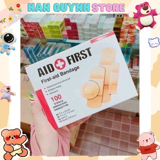 Hộp 100 Miếng Dán Vết Thương Nhiều Kích Cỡ - Hộp 100 Miếng Dán Urgo Dán Vết Thương - Băng Gâu