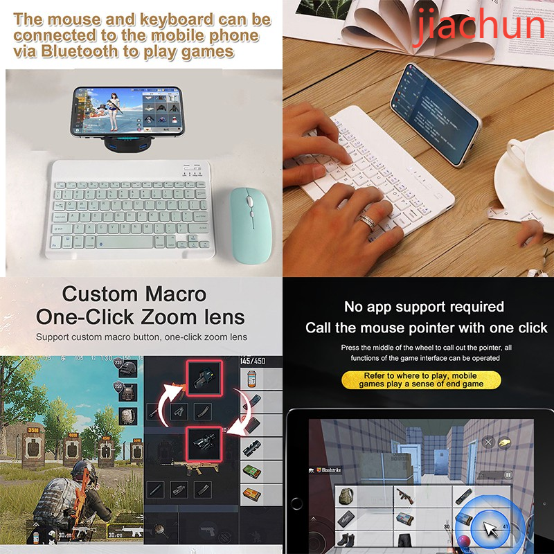 【Jiachun】 Bàn phím Bluetooth không dây 10 inch Bộ máy tính bảng Bàn phím iPad Mini Bàn phím Bluetooth Chuột Điện thoại Phổ biến