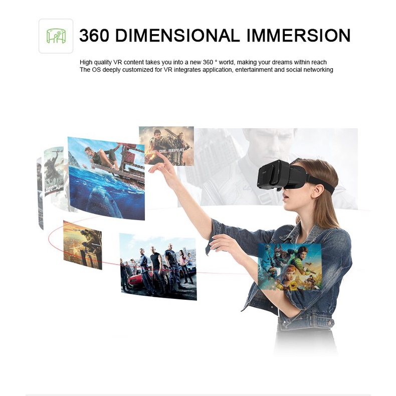 Kính thực tế ảo 3D VR Shinecon G10 cho điện thoại 7inch