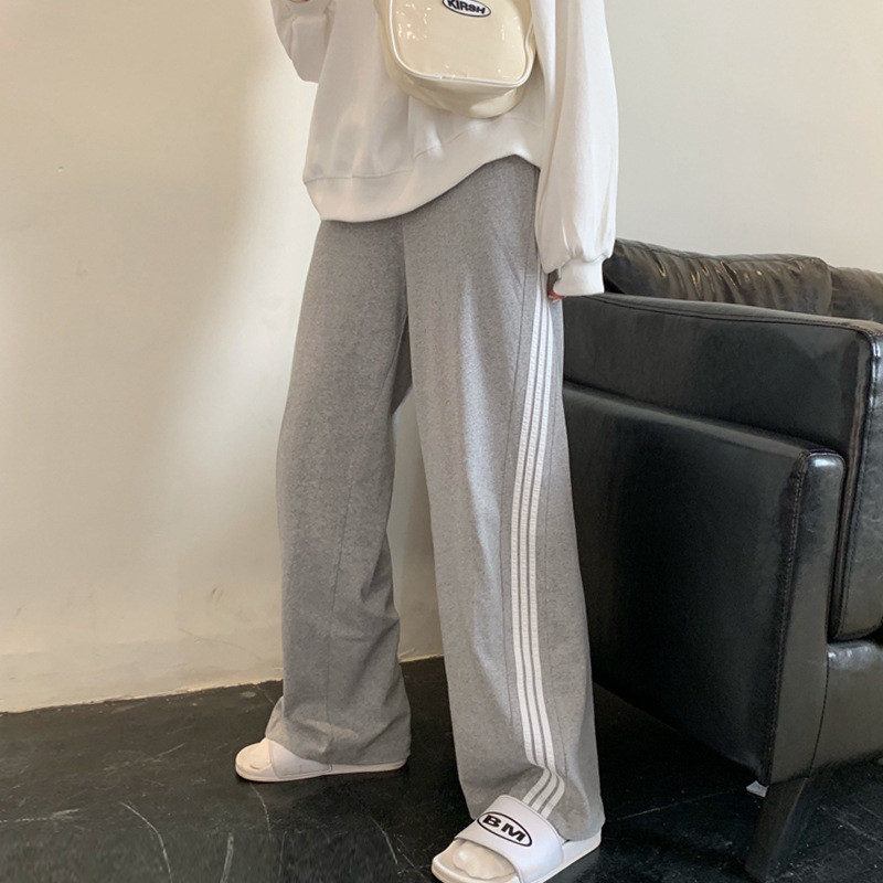 Quần dài lưng cao dáng rộng có size S-4XL thời trang năng động cá tính cho nữ