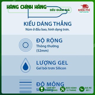 Bao cao su Durex Invisible (10 bao/hộp) Combo 2 Hộp