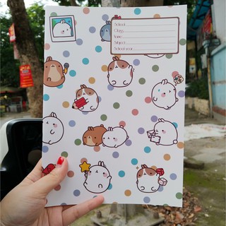 Vở 17x24cm Mo'Lang chấm bi