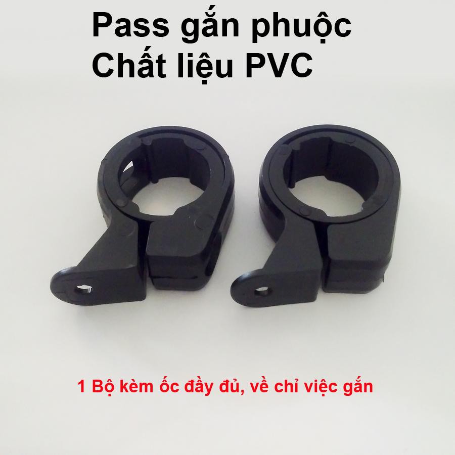 Bộ 2 đèn mắt mèo phuộc trước gắn mọi loại xe màu đỏ