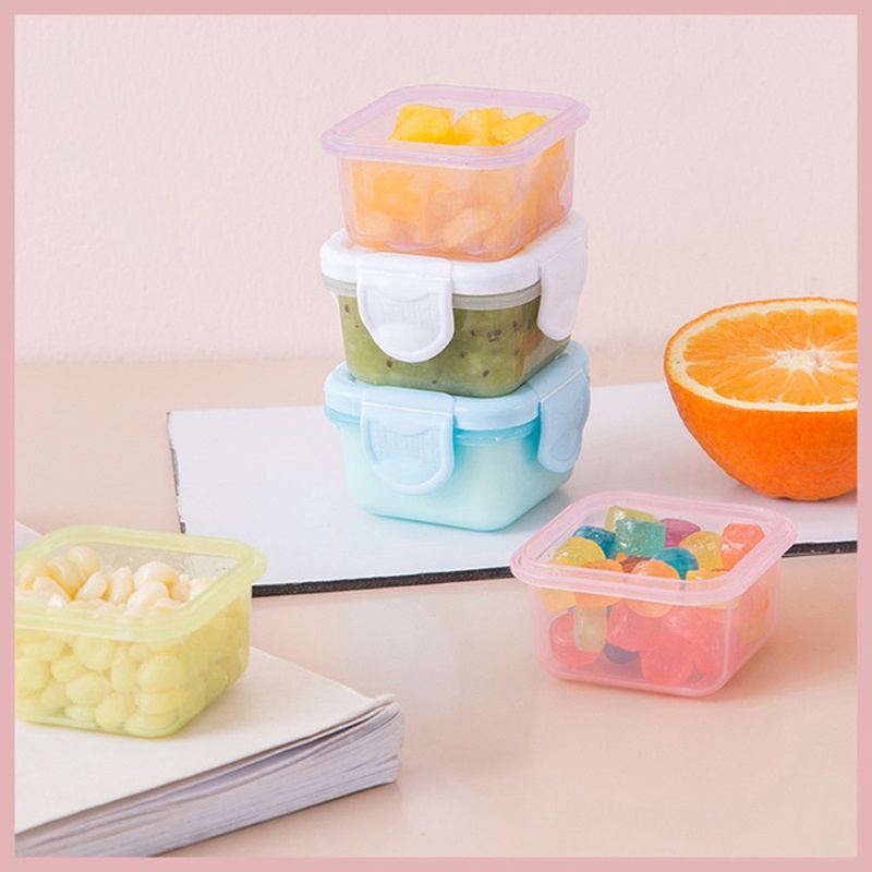 Set 4 hộp đựng thực phẩm 60ml cho bé sơ sinh