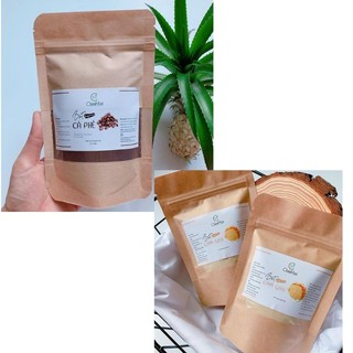 Combo bột cám gạo cafe tẩy tế bào chết, tắm trắng body Handmade