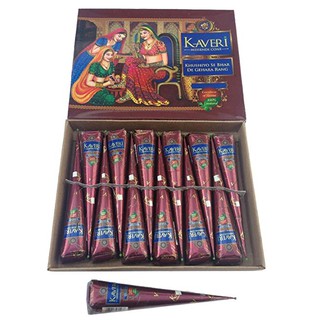 Mực Henna truyền thống Ấn Độ Kaveri - Màu nâu đen