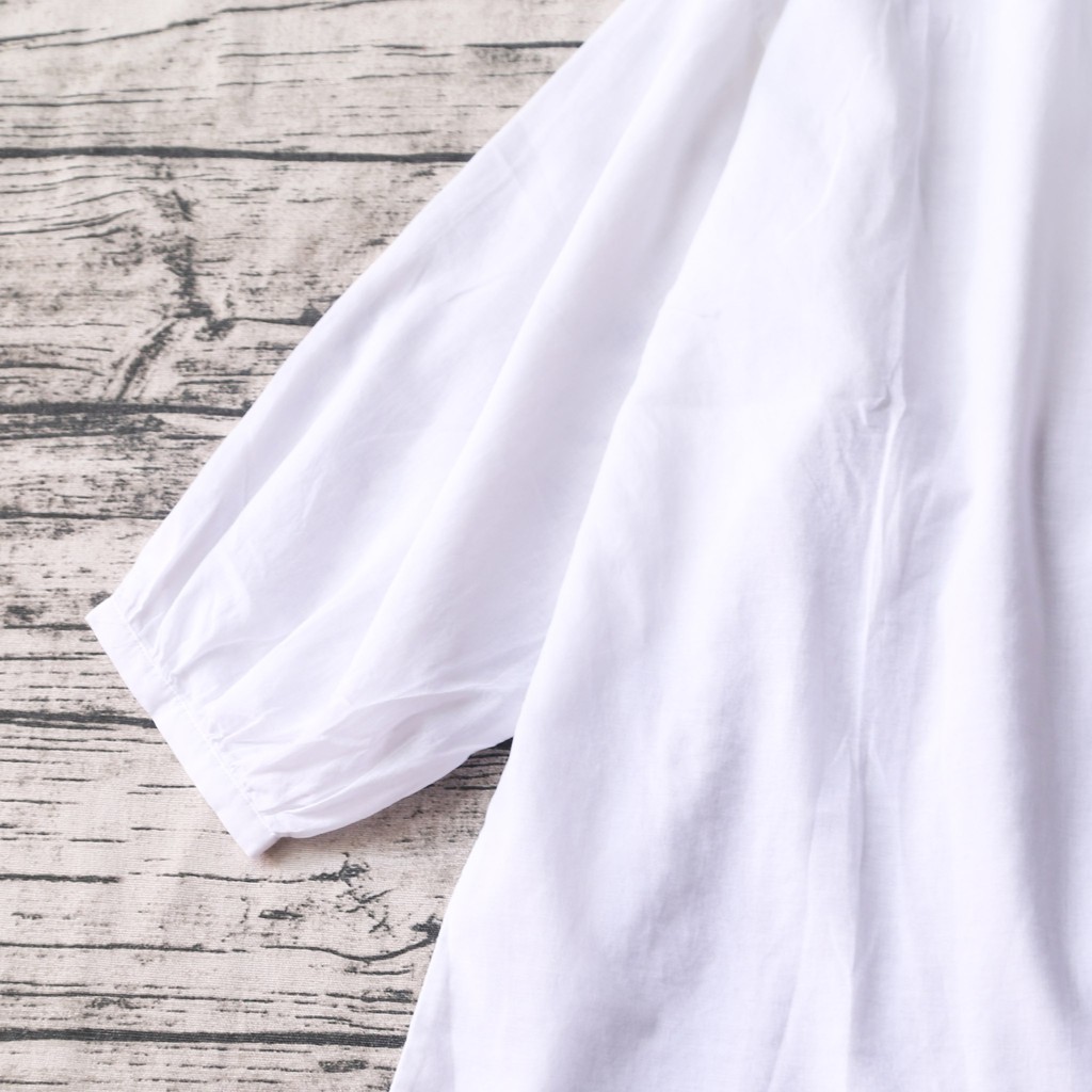 ÁO VÁY TRẮNG TAY BỒNG  THẮT NƠ