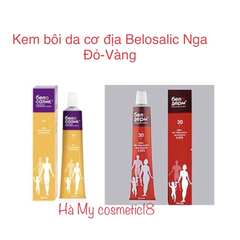 kem bôi da cơ địa Belosalic Đỏ - Vàng Nga