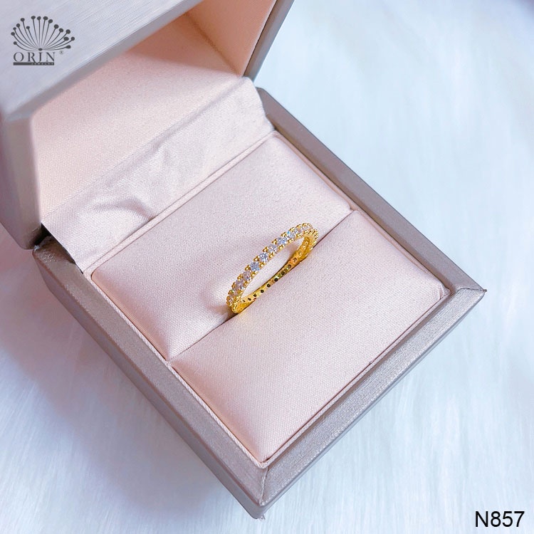 Nhẫn nữ đính đá tấm thiết kế cao cấp Orin N857
