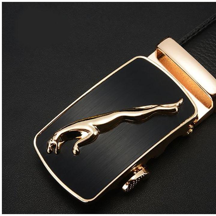 THẮT LƯNG NAM DA THẬT DÁNG TRƠN KHÓA TỰ ĐỘNG MÀU ĐEN