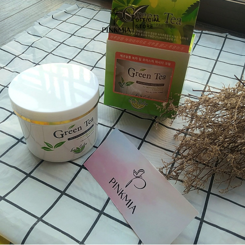 (Chính Hãng) Kem massage Trà Xanh Green Tea Hàn Quốc - Hàng Chuẩn Có Vỏ Hộp Đầy Đủ