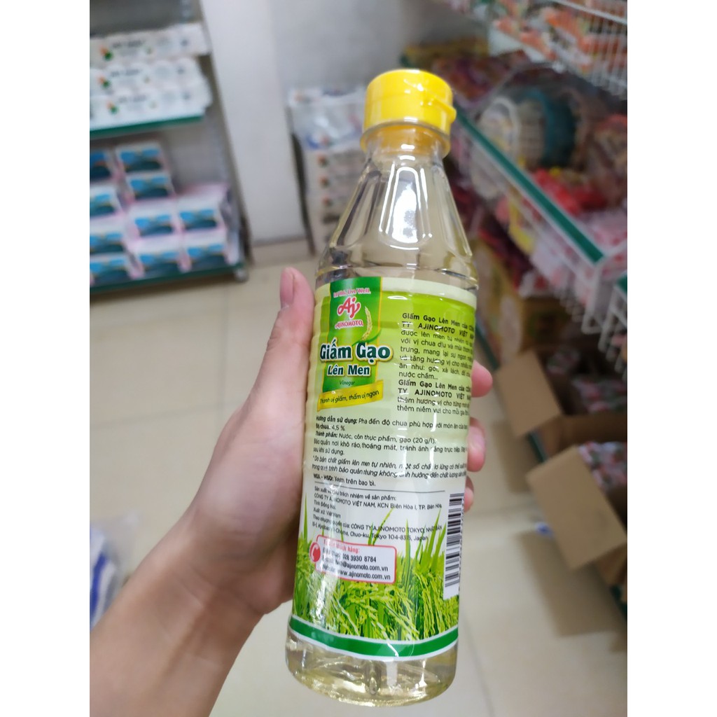 Giấm gạo lên men Ajinomoto chai 400ml