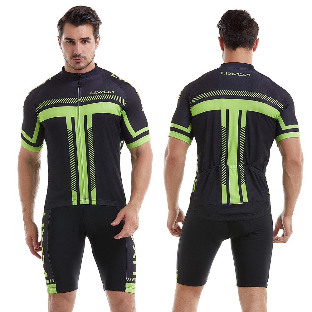 Bộ trang phục chạy xe đạp gồm áo ngắn tay + quần