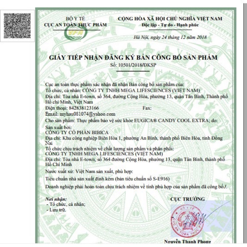 Viên Ngậm Thảo Dược Eugica 15 Viên - Thông Mũi Họng