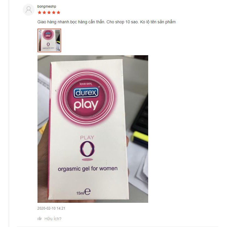 Gel Bôi Trơn Durex Play O.Tăng Khoái Cảm [Hàng Chính Hãng]