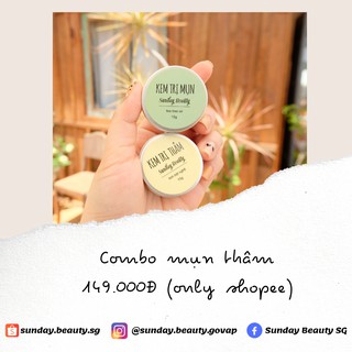 Combo kem thâm & mụn handmade Sunday Beauty
