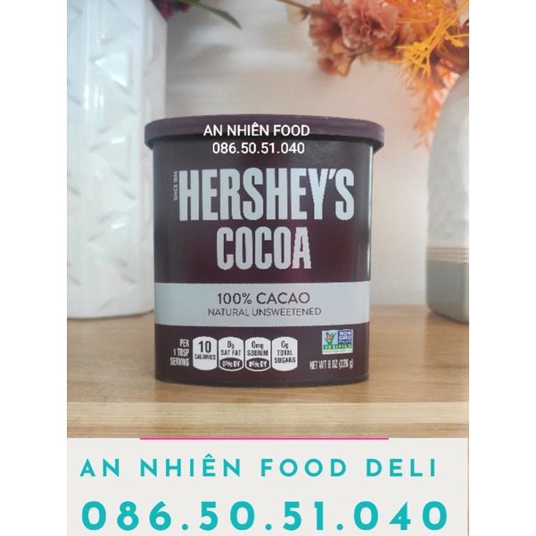 Bột Cacao Hershey's Cocoa Powder nhập khẩu từ Mỹ