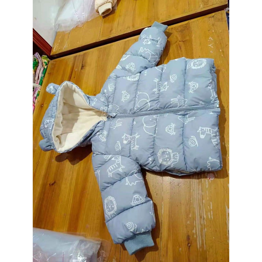 Áo phao cao cấp siêu mềm ấm cho bé trai, bé gái 6-23kg