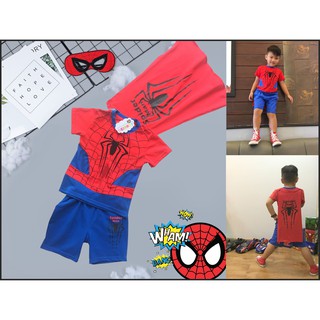 Bộ nhện cơ bắp kèm áo choàng SAMKIDS hóa trang thành siêu nhân yêu thích