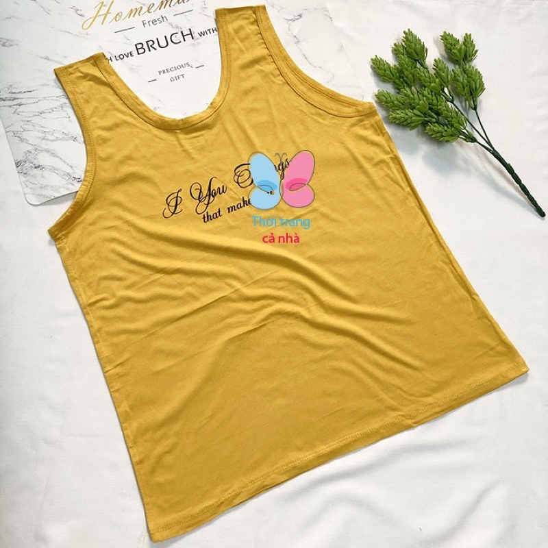 Áo Thun 3 lỗ bản to Cho Nữ Freesize từ 50-58kg thun lạnh 4 chiều mềm dày vừa mặc - AO28