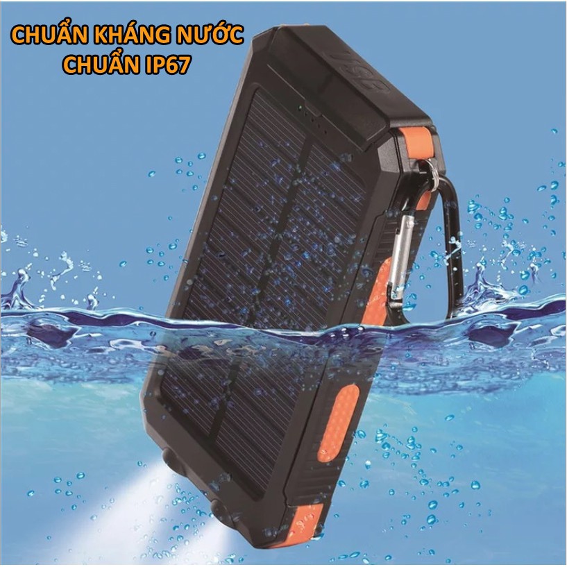 Sạc dự phòng năng lượng mặt trời 25000mAh