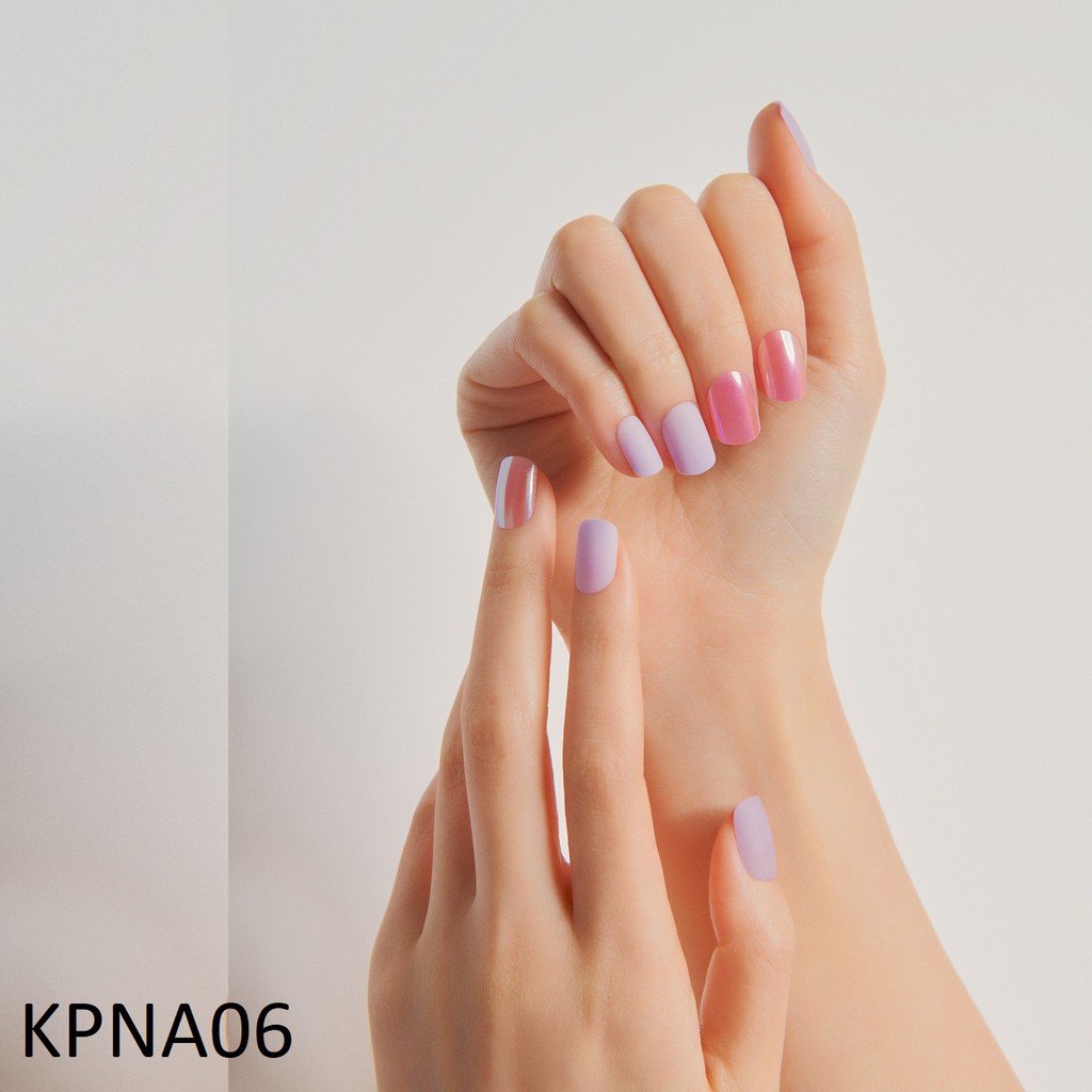 Bộ 30 Móng Tay Gel Tự Dán Press & Go Kiss New York Nail Box - Cool Lavender (KPNA06K)