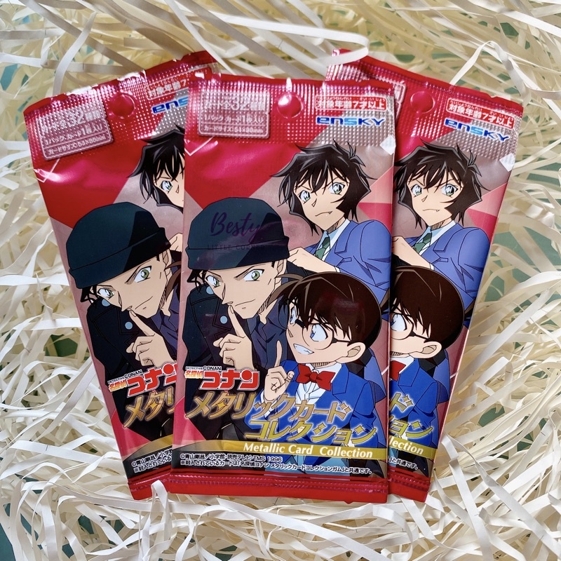 Card nhân phẩm Conan Metallic Card Collection Thẻ nhân phẩm Conan random pack Conan Thám tử lừng danh Thẻ bài