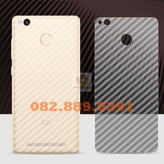 Miếng dán mặt lưng skin carbon Xiaomi Mi Max