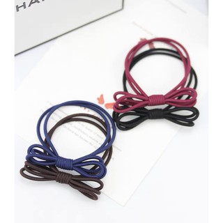 Combo 10 dây cột tóc nơ trơn siêu xinh