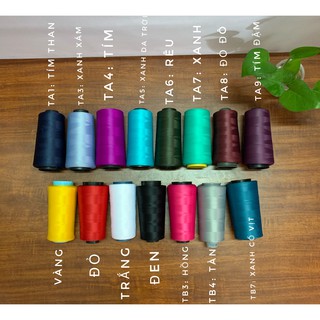 Chỉ tơ vắt sổ hàng công ty các màu chuẩn xịn