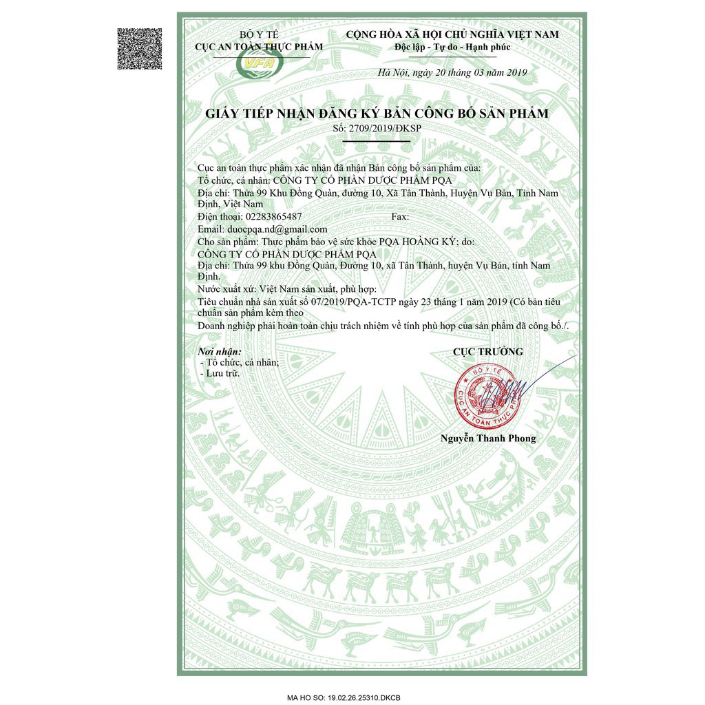 PQA Hoàng Kỳ Hộp 30 Viên