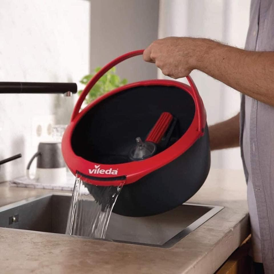 VILEDA bộ lau nhà Vileda Spin and Clean TSU161821 - thương hiệu nổi tiếng của Đức, sản xuất tại Trung Quốc