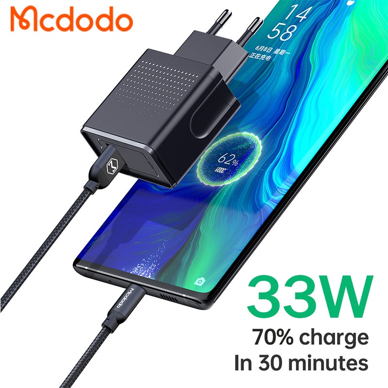 Bộ sạc nhanh Mcdodo 22.5W dành cho điện thoại android Oppo Vooc 5V/ 5A CH-580