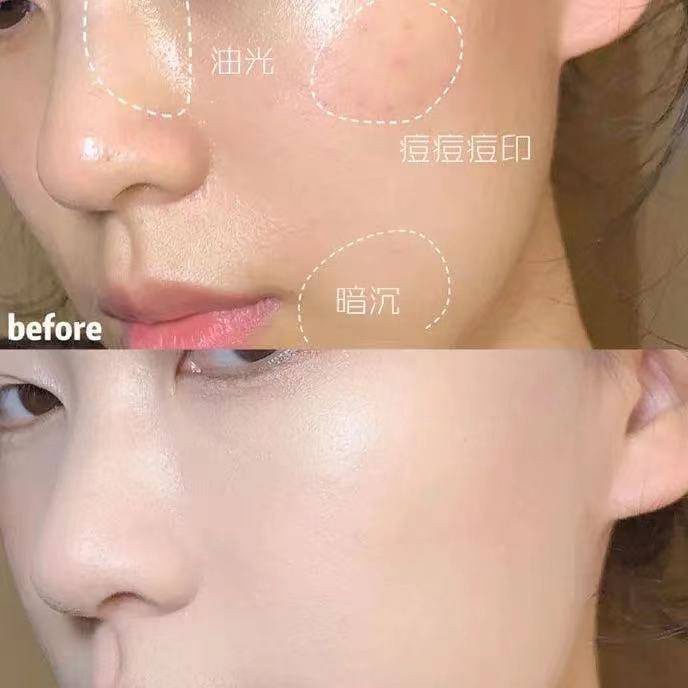 [Hàng mới về] Kem Nền Trang Điểm Kiểm Soát Dầu Che Phủ Lỗ Chân Lông Làm Sáng Màu Da Tạo Nét Quyến Rũ Cho Phái Nữ