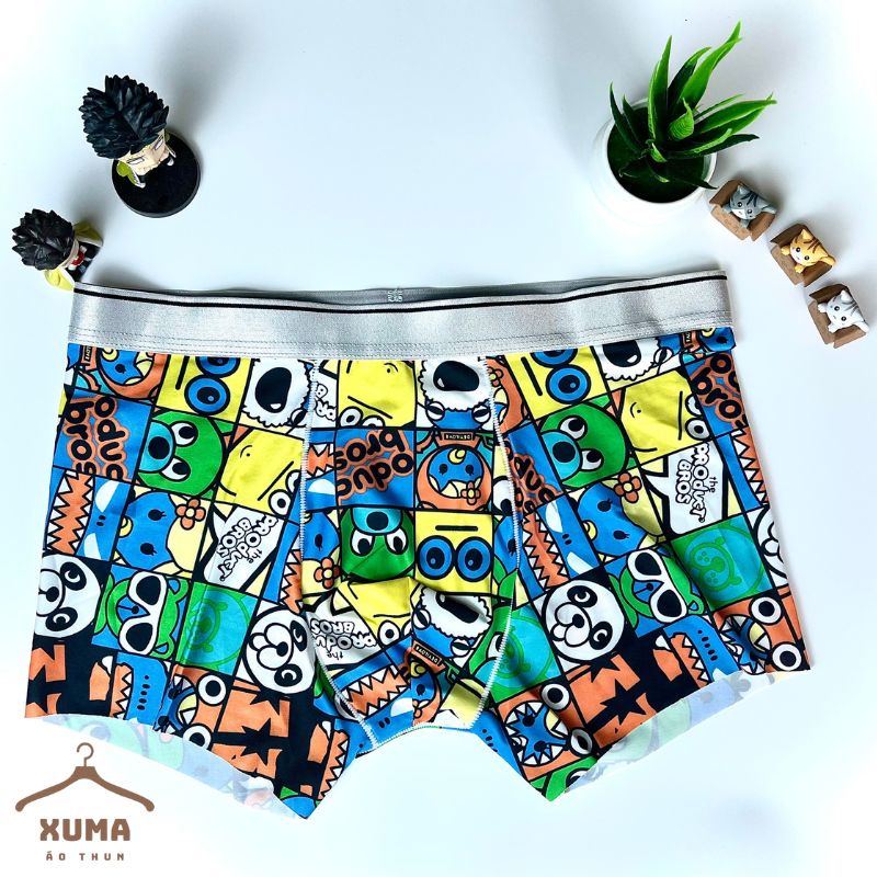 [ Ảnh tự chụp ] Quần sip quần lót nam hoạt hình thun lạnh siêu nhẹ co giãn 4 chiều khử mùi hiệu quả không xù không nhăn