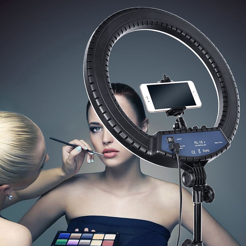 Đèn LED Studio, Livestream, Spa, Live Led 45 + 3 Kẹp Chân Đứng 2m có thể điều chỉnh