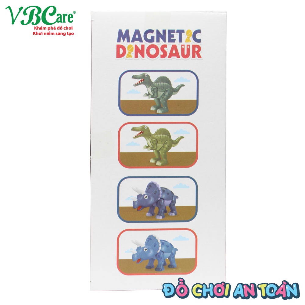 Đồ chơi xếp hình mô phỏng thế giới khủng long nam châm VBC-HD403A