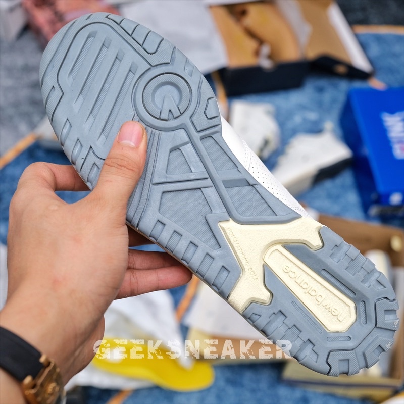 [GeekSneaker] Giày Sneaker NB New Balance 550 Aime Leon Dore White Grey | Xám Trắng NB550 Collab ALD