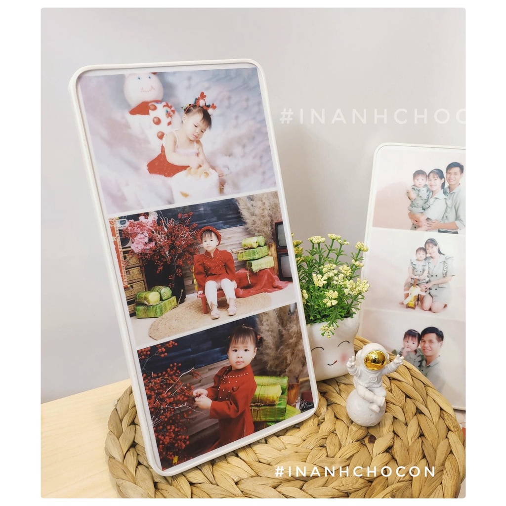 Khung ảnh để bàn tráng gương cỡ 15x30cm