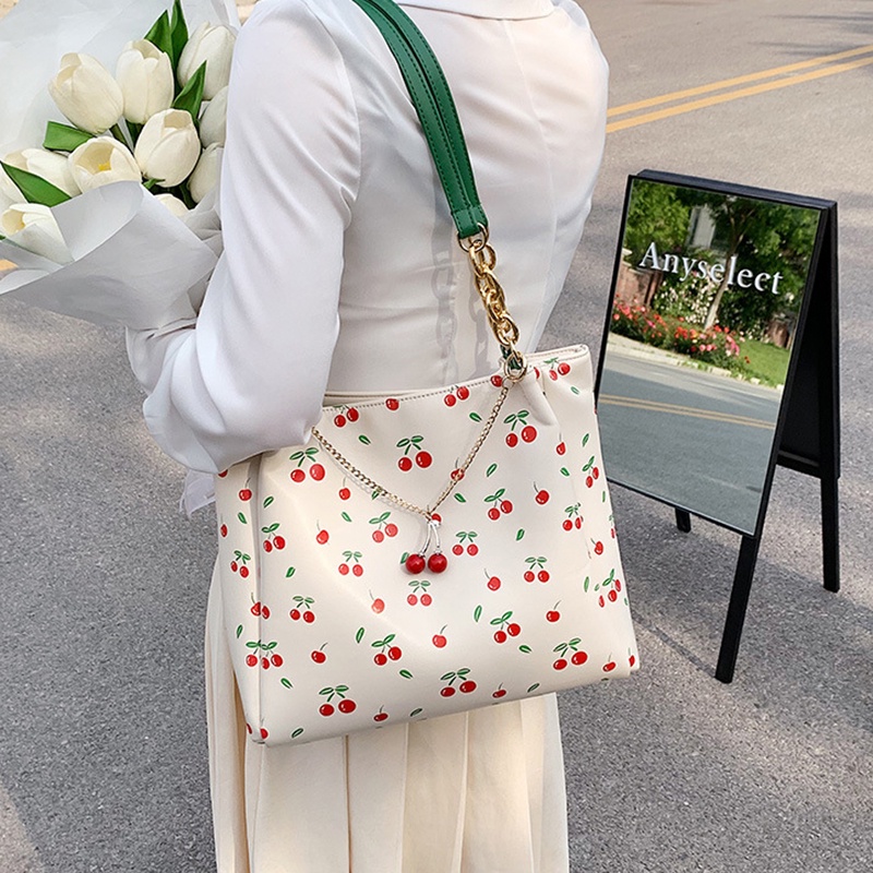 Túi Đeo Vai Sức Chứa Lớn Họa Tiết Hoa Dành Cho Nữ