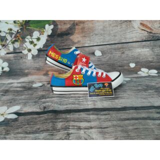 Giày vẽ tay MESSI - BARCELONA zậy