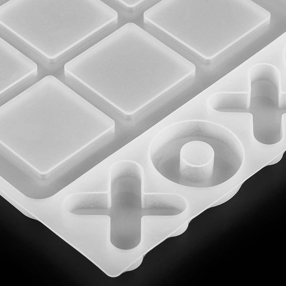PATRICIA Khuôn Nhựa Epoxy Trong Suốt Hình Quân Cờ Vua Độc Đáo DIY