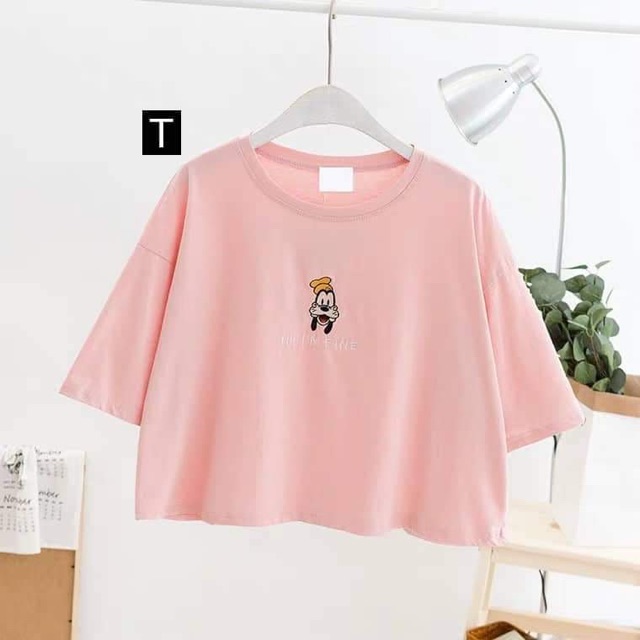 Áo croptop Hi I’m cún DTR0619