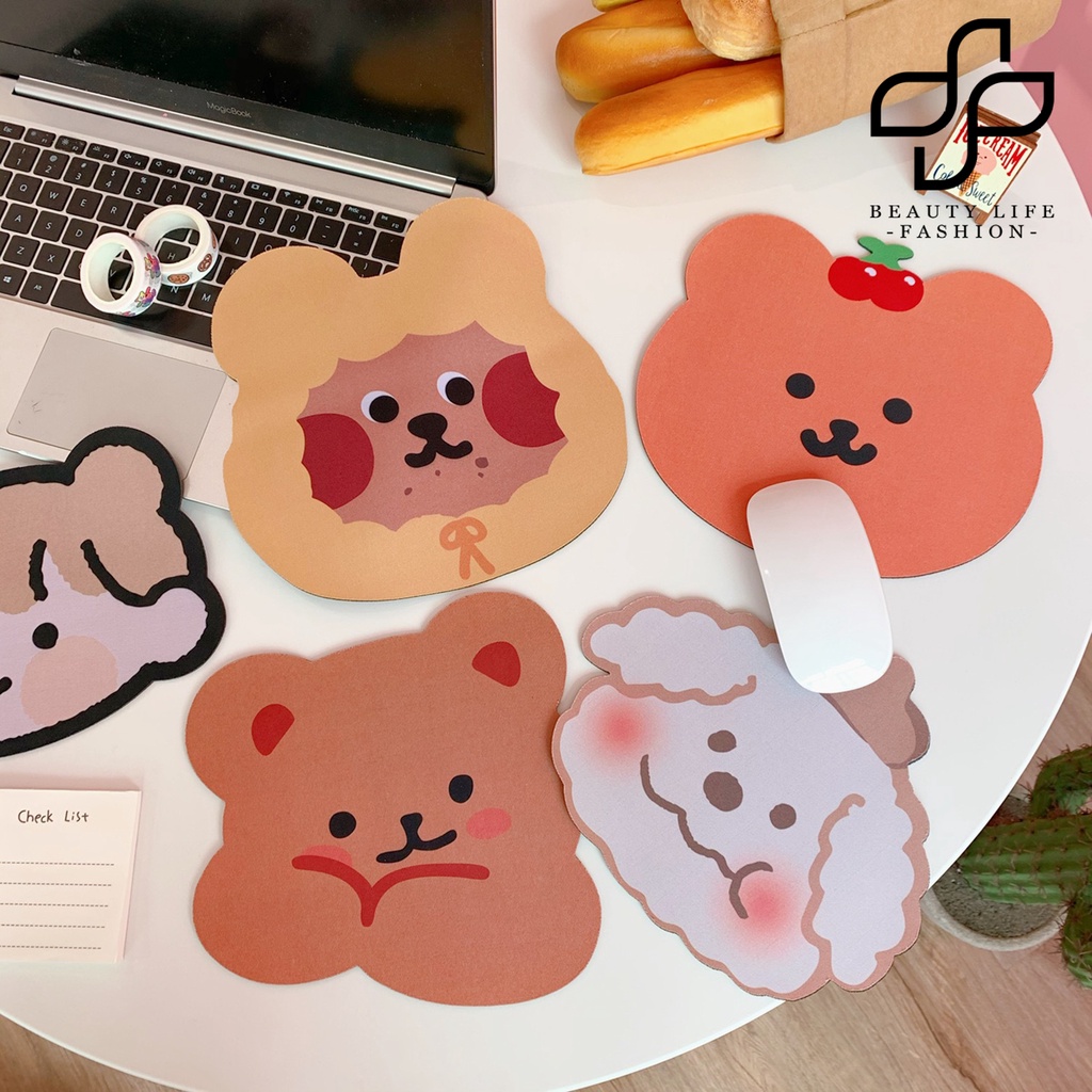 Miếng Lót Chuột Mini Hình Gấu Dễ Thương