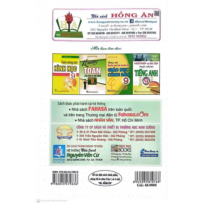 Sách - Toán nâng cao đại số lớp 9