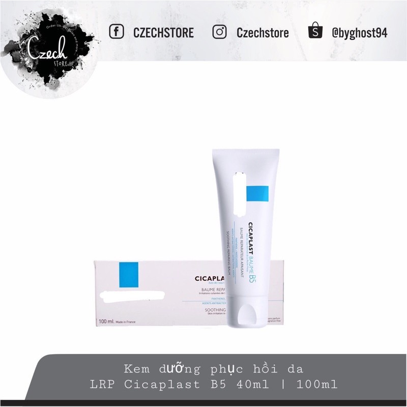 Kem dưỡng phục hồi da,cấp ẩm LRP Cicaplast Baume B5