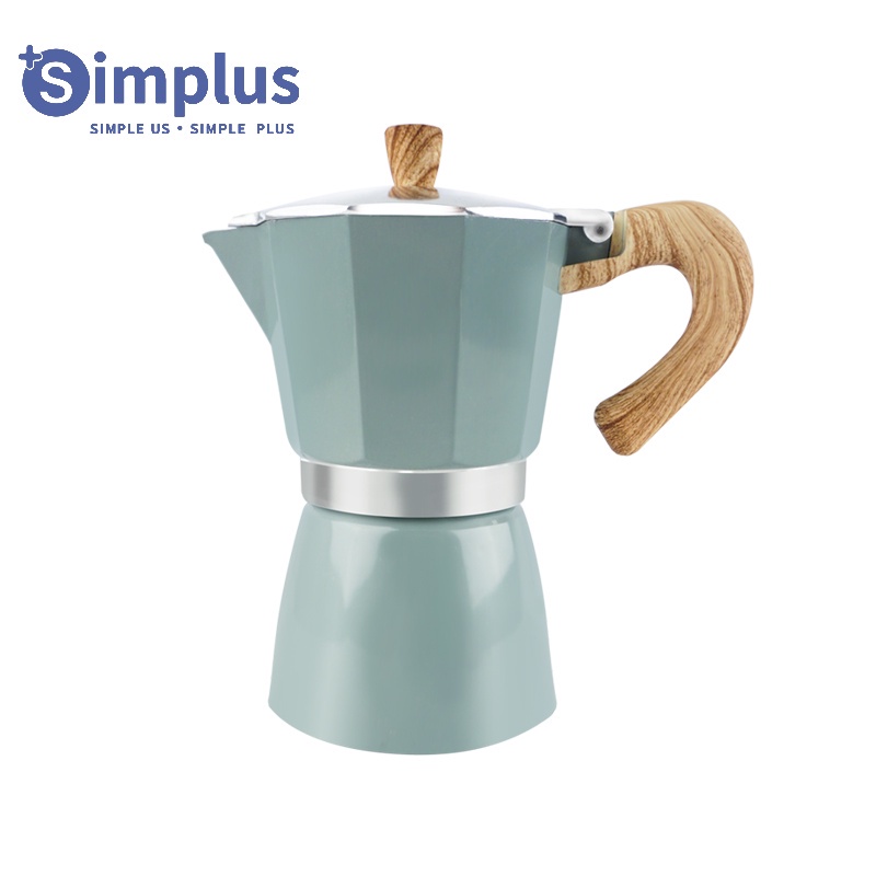 Simplus Ấm Pha Cafe - Bình Pha Moka Kiểu Ý Thiết Bị Pha Cà Phê Cầm Tay Tiện Lợi Thích Hợp Cho Bếp Từ